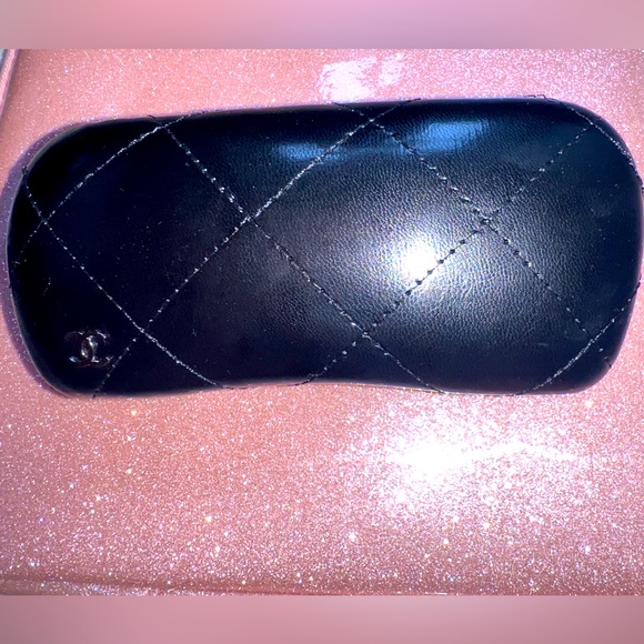 CHANEL Accessories Chanel Leather Sunglasses Case Womens Sunglasses